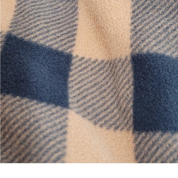 New! Men's Goodfellow Microfleece Pajama Pants Beige/Black Plaid. Soft & Comfy - Picture 6 of 10